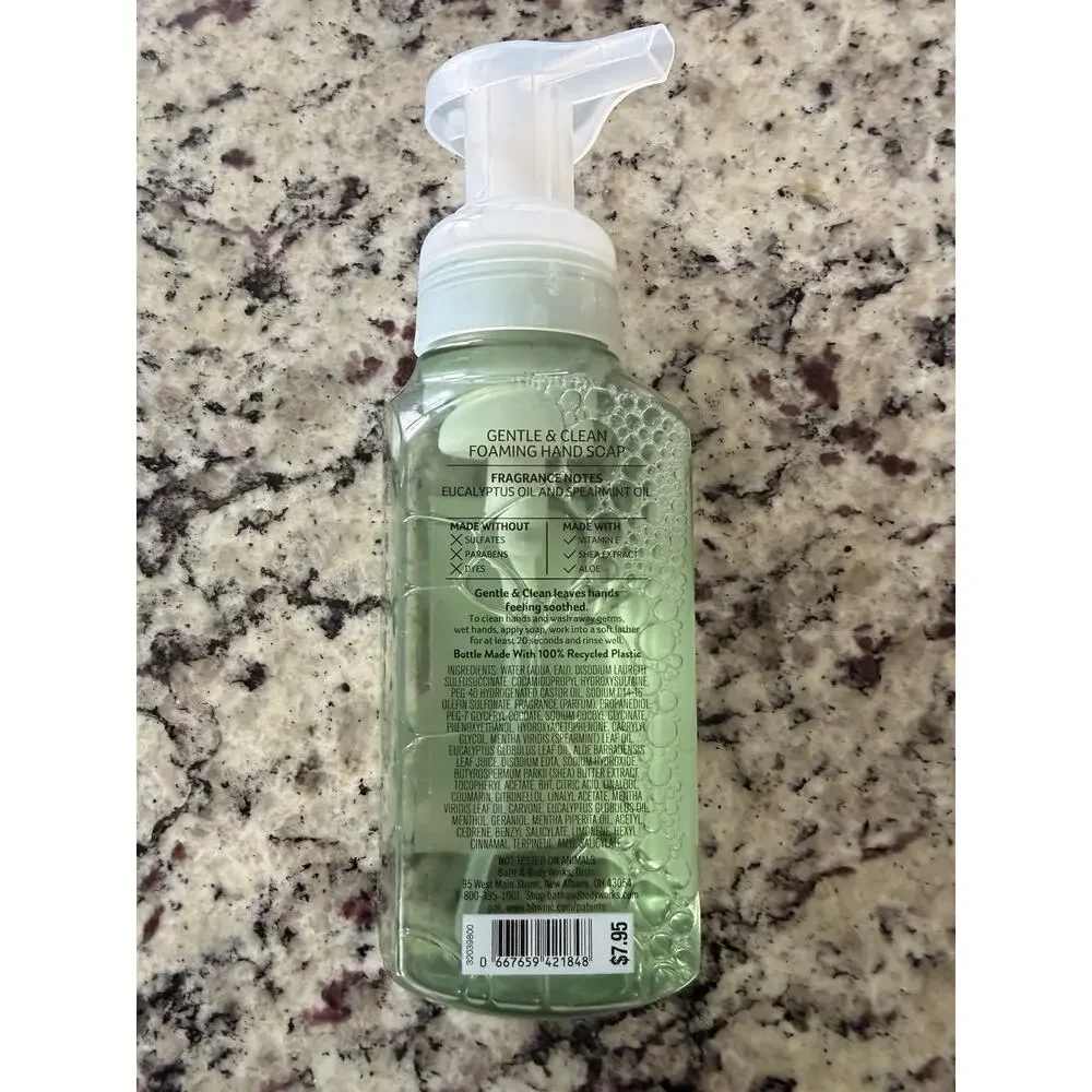 4 X Bath & Body Works EUCALYPTUS SPEARMINT Foaming Hand Soap 8.75 floz